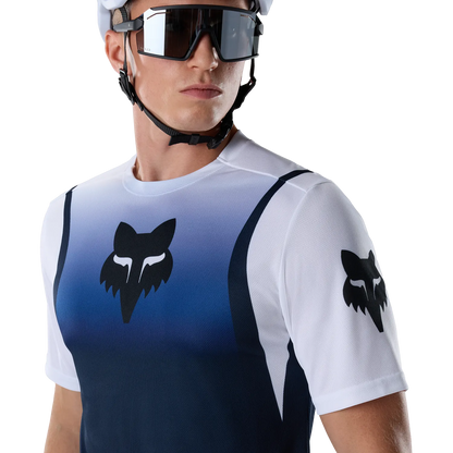 Maillot FOX RANGER FOUNDRY Manches Courtes Bleu