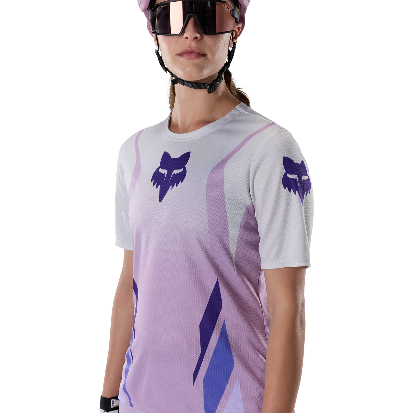 Maillot FOX RANGER FOUNDRY Femme Manches Courtes Lavande