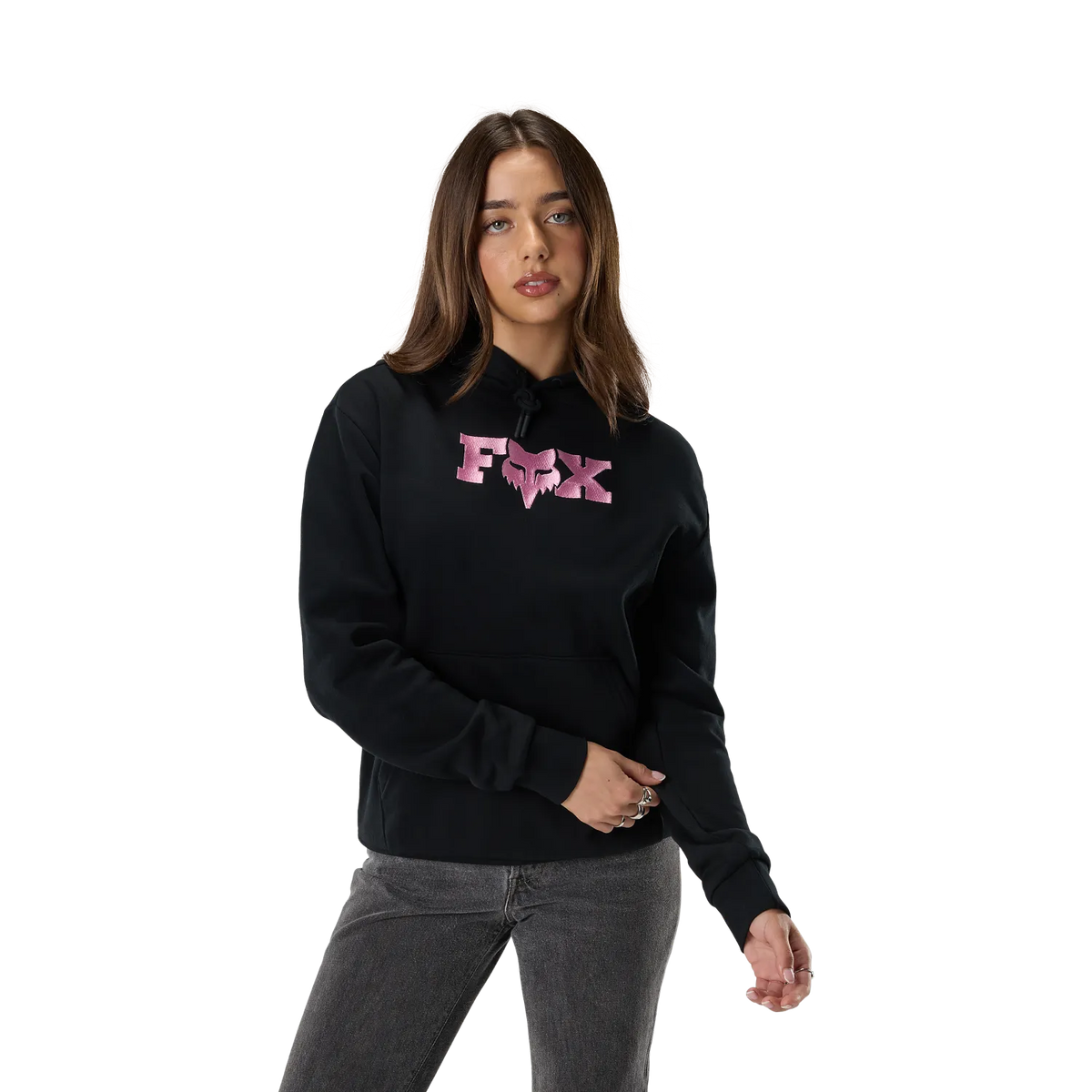 Sweat à Capuche FOX F HEAD X FLEECE Femme Noir