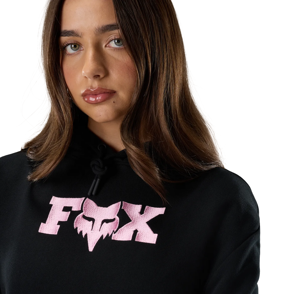 Sweat à Capuche FOX F HEAD X FLEECE Femme Noir