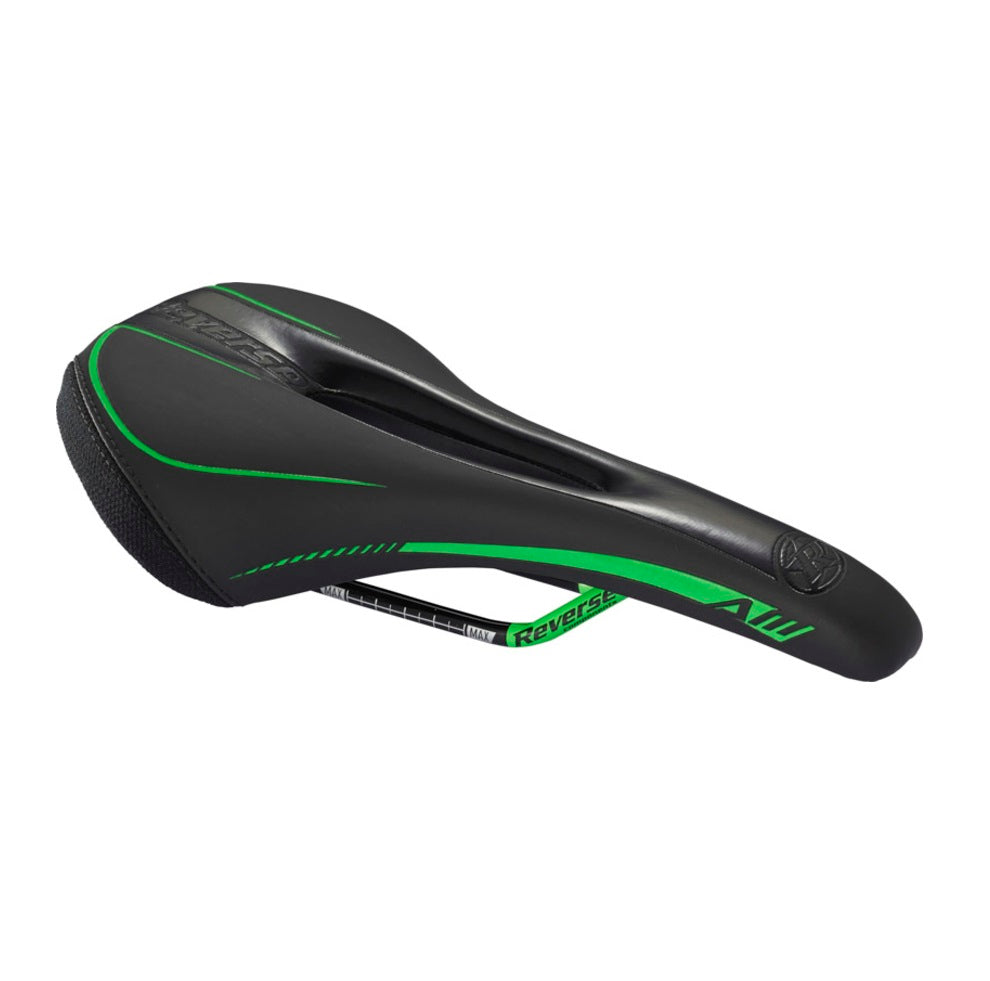 Selle REVERSE COMPONENTS AM ERGO Rails CrMo Noir/Vert