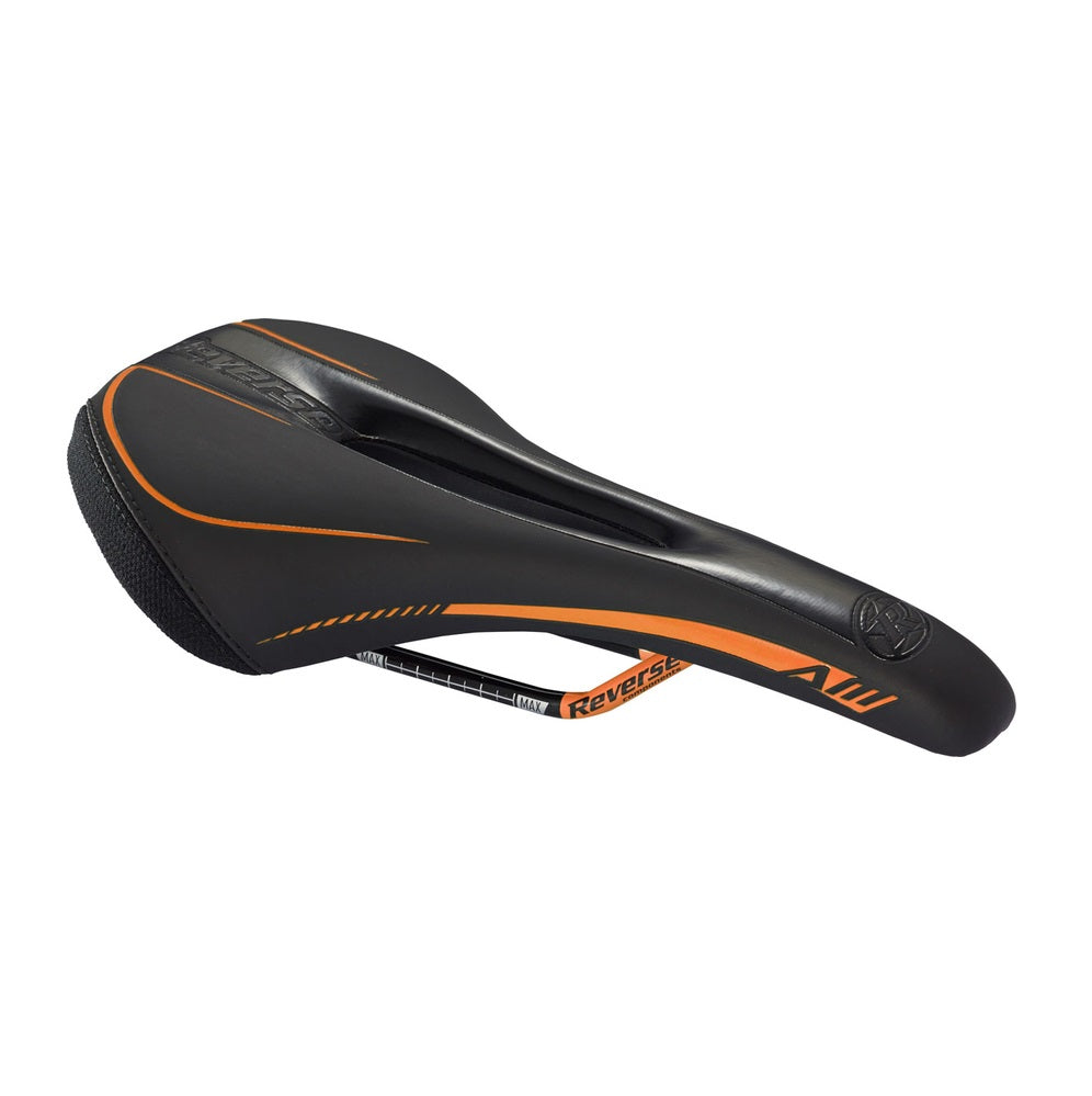 Selle REVERSE COMPONENTS AM ERGO Rails CrMo Noir/Orange