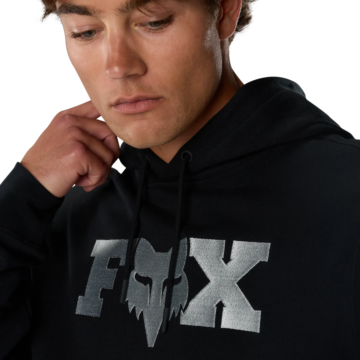 Sweat à Capuche FOX F HEAD X FLEECE Noir