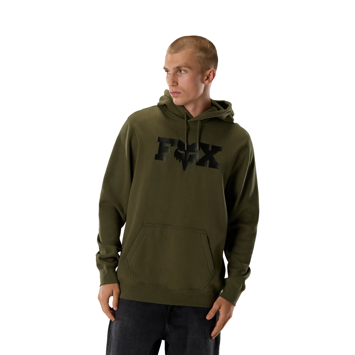 Sweat à Capuche FOX F HEAD X FLEECE Vert