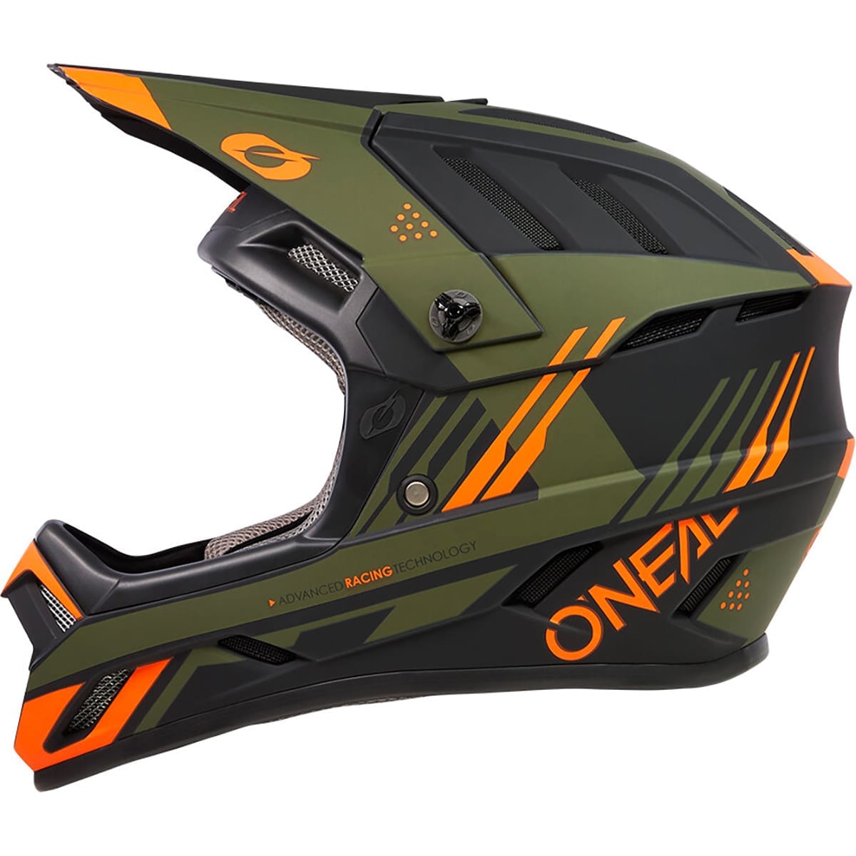 Casque VTT O'NEAL BACKFLIP STRIKE Noir/Orange/Vert olive