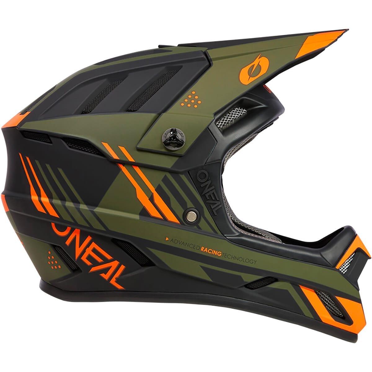 Casque VTT O'NEAL BACKFLIP STRIKE Noir/Orange/Vert olive