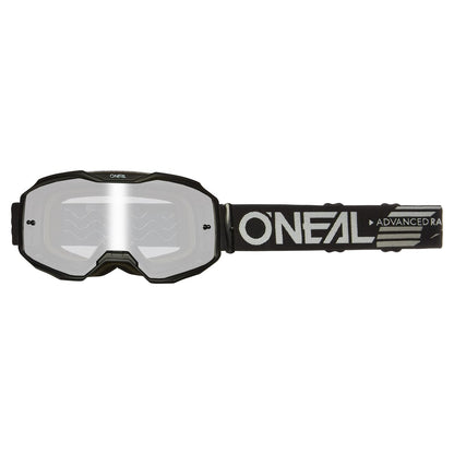 Masque O'NEAL B-10 SOLID Noir Écran Silver Mirror