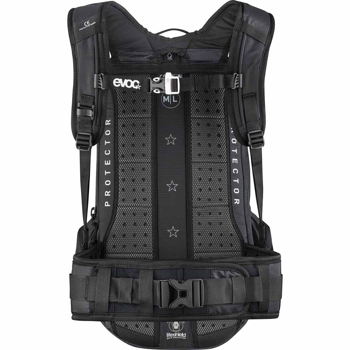 Sac à Dos avec Dorsale EVOC FR PROTECTOR TOUR 30L Noir