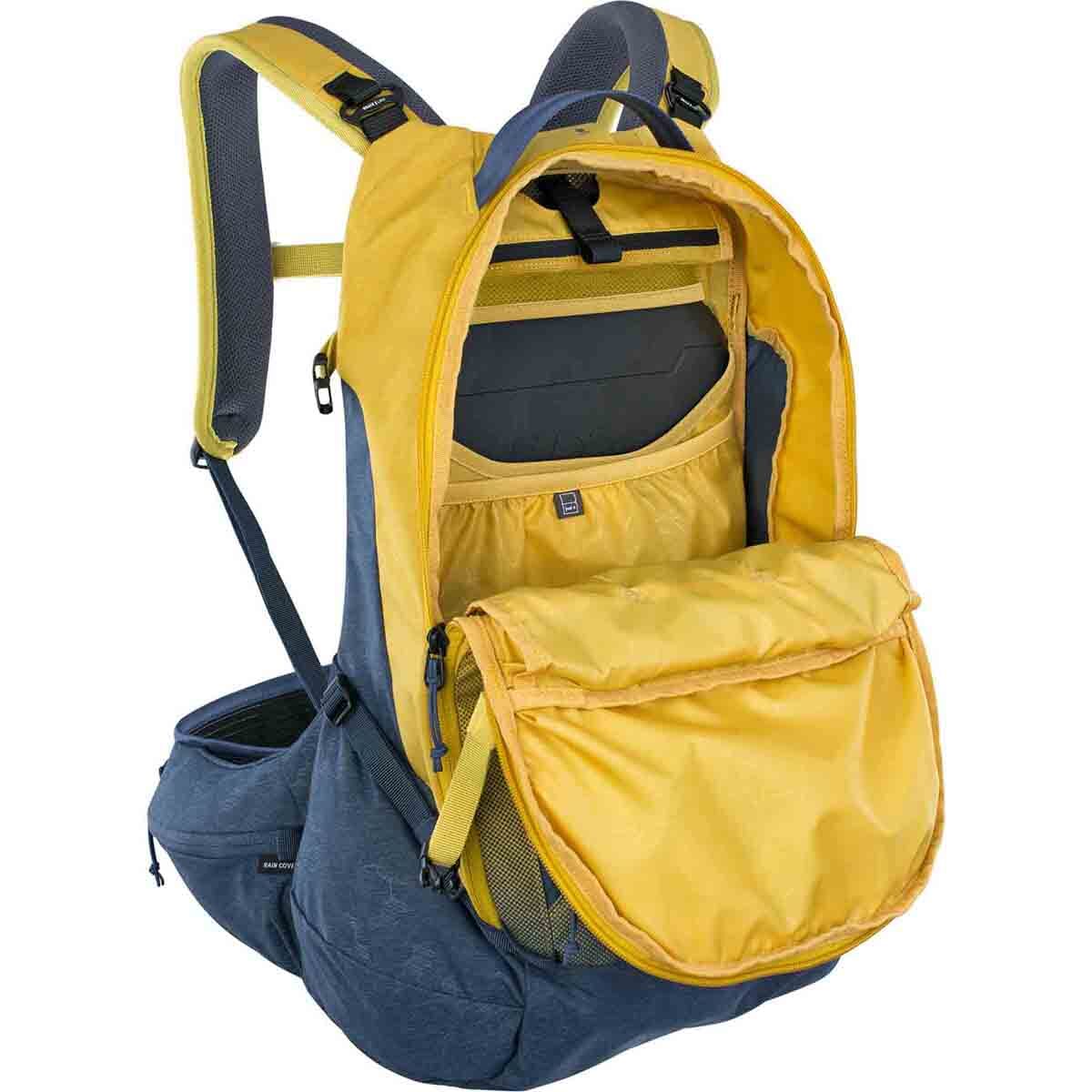 Sac à Dos avec Dorsale EVOC TRAIL PRO 26L Jaune/Bleu