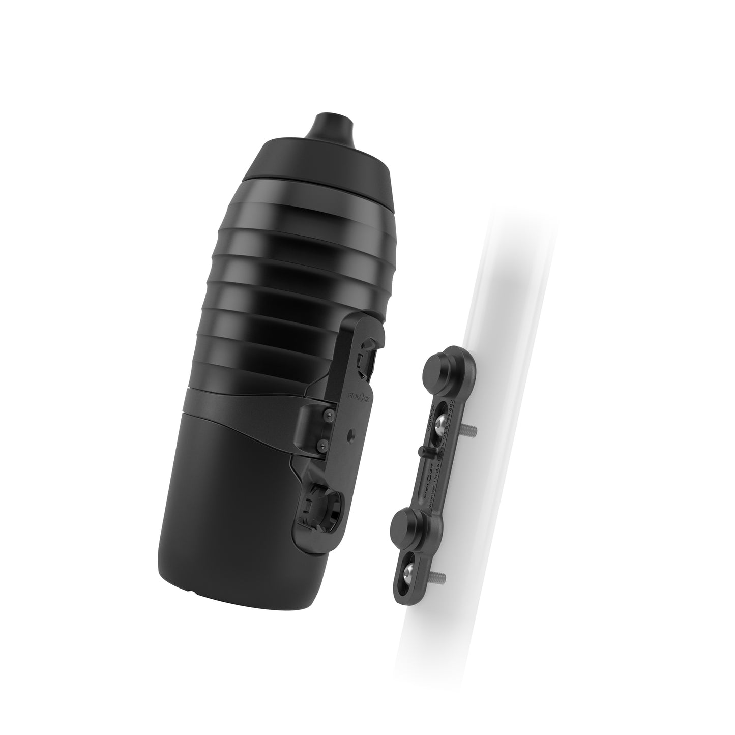 Zestaw bidon i koszyk na bidon FIDLOCK TWIST X KEEGO Magnetic System 600 ml Czarny