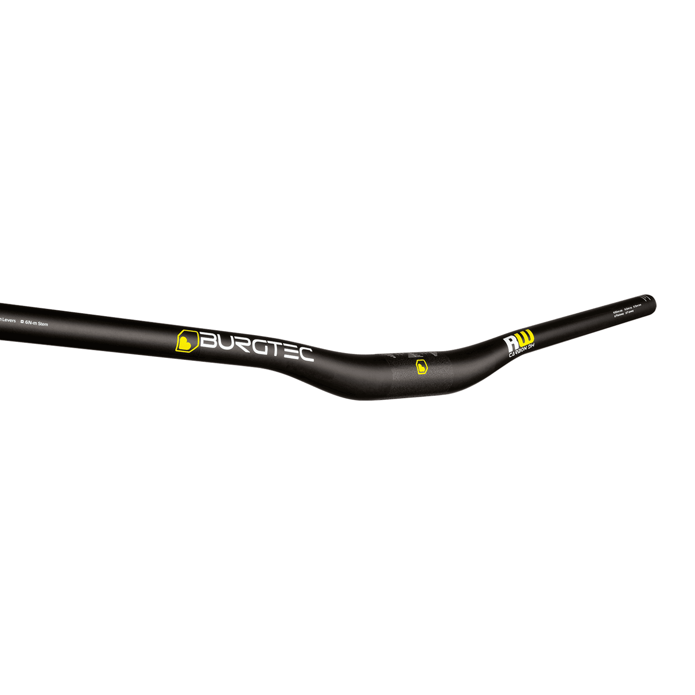 Cintre BURGTEC RIDE WIDE DH Carbone Rise 20mm 800mm Noir