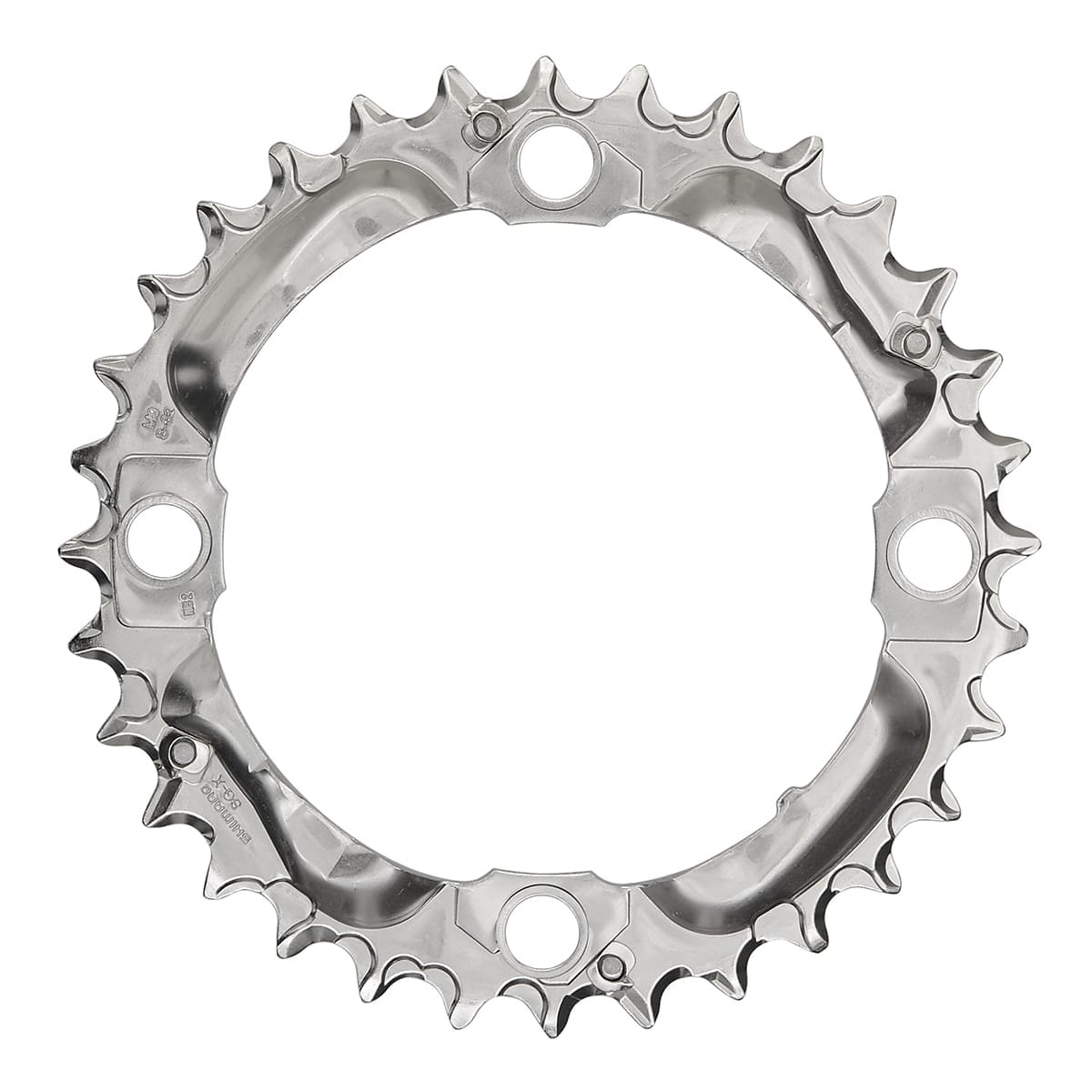 Plateau Intermédiaire SHIMANO DEORE M530 9V 4 Trous 104 mm Argent