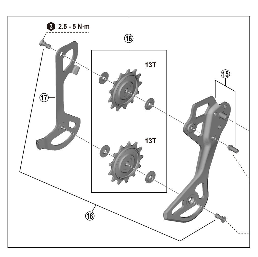 SHIMANO XTR RD-M9250 12V bakväxel SGS