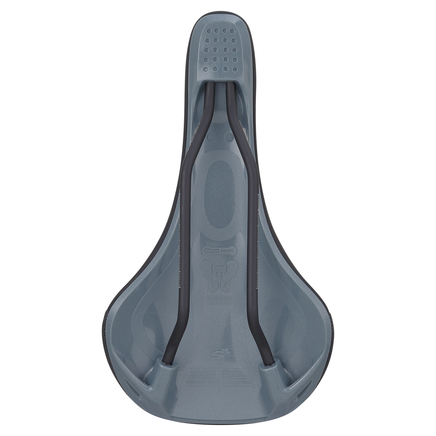 Selle SPANK OOZY 280 144mm Rails CrMo Gris