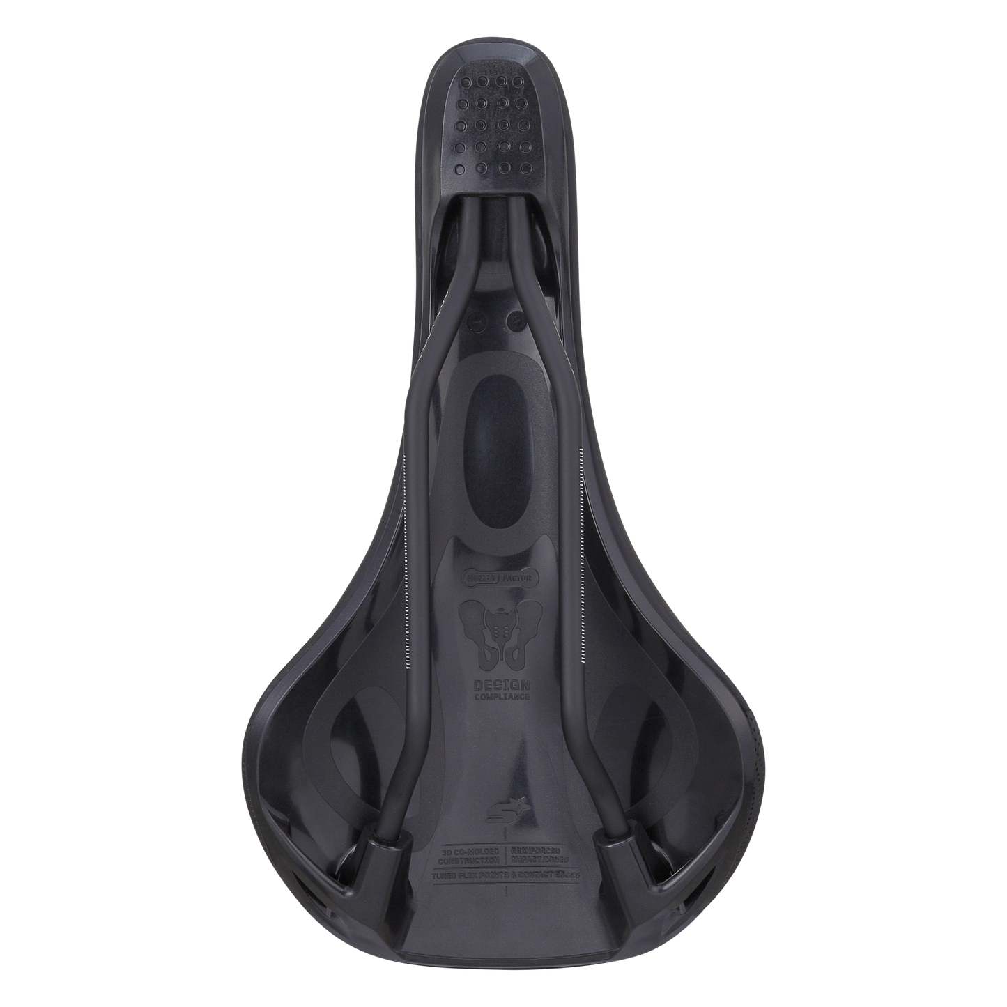 Selle SPANK OOZY 280 144mm Rails CrMo LTD GG Noir