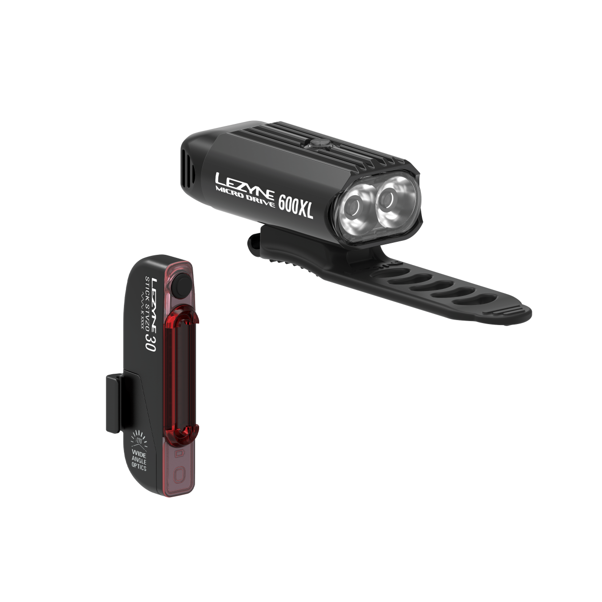 Eclairages Avant et Arrière LEZYNE MICRO DRIVE 600XL / STICK DRIVE