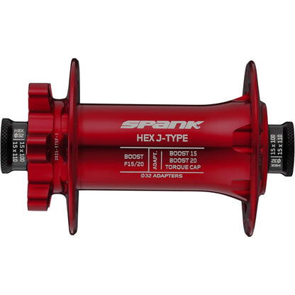 Moyeu Avant SPANK HEX 15/20 mm Boost Rouge