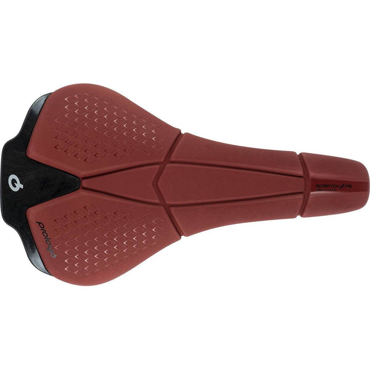 Selle PROLOGO SCRATCH M5 Rails Tirox Largeur 140mm Rouge