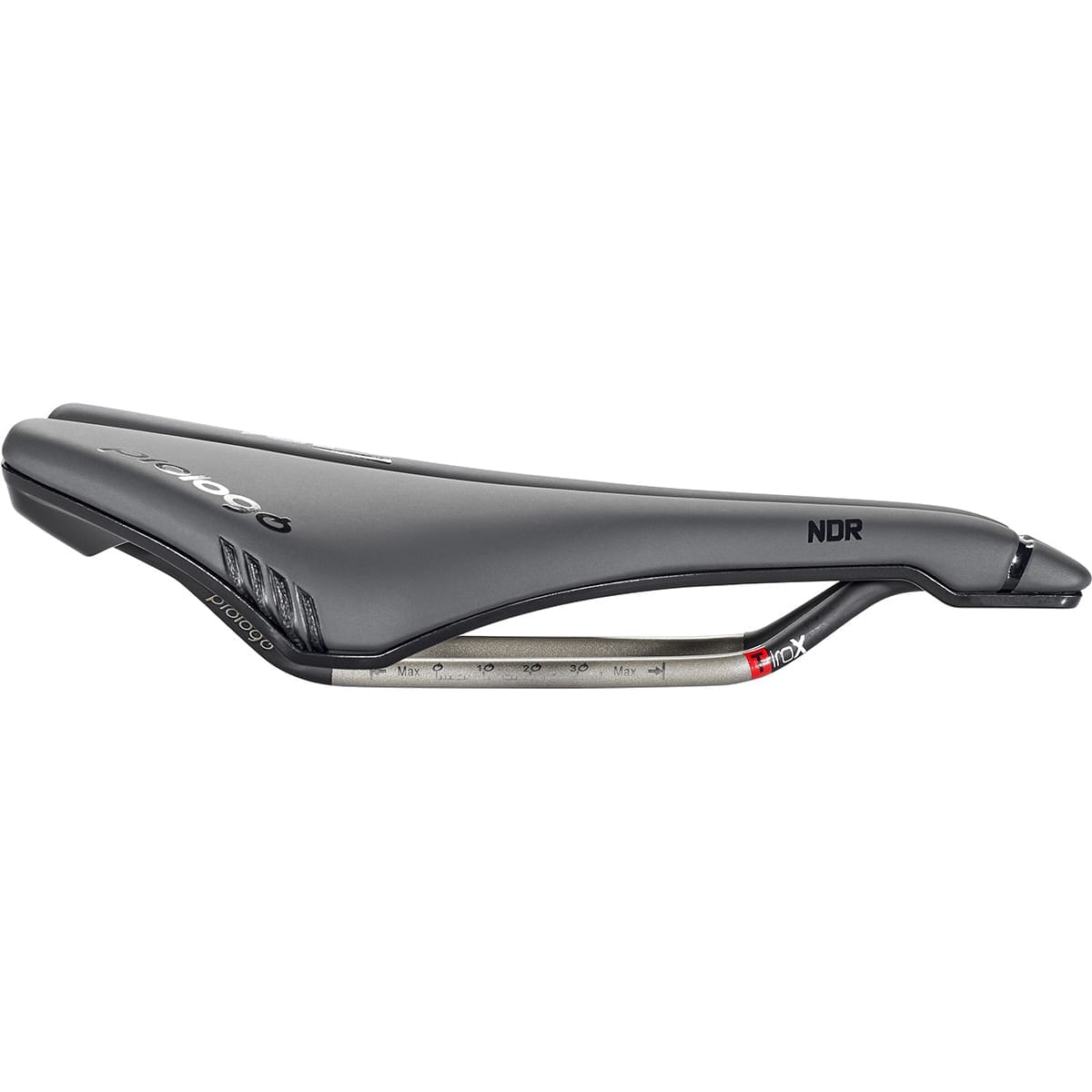 Selle PROLOGO DIMENSION NDR 143 mm Rails TiroX Noir