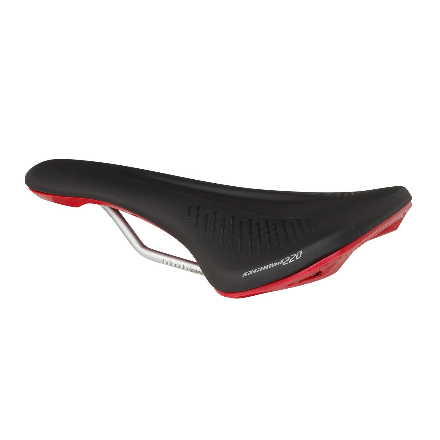 Selle SPANK OOZY 220 144mm Rails CrN/Ti Rouge