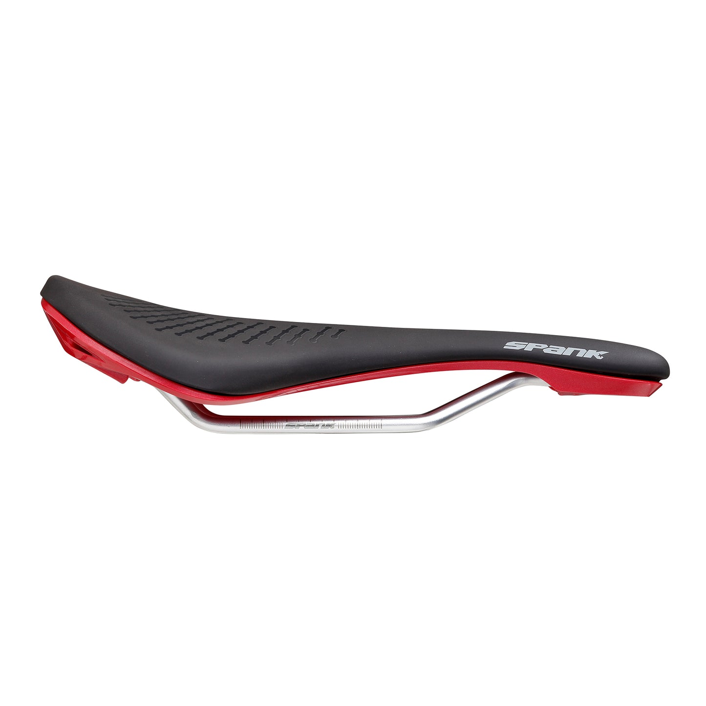 Selle SPANK OOZY 220 144mm Rails CrN/Ti Rouge