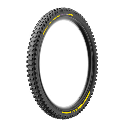 Pneu PIRELLI SCORPION RED CLAW 29x2.40 Supersoft DH+Wall Tubeless Ready Souple Noir/Jaune Team Edition