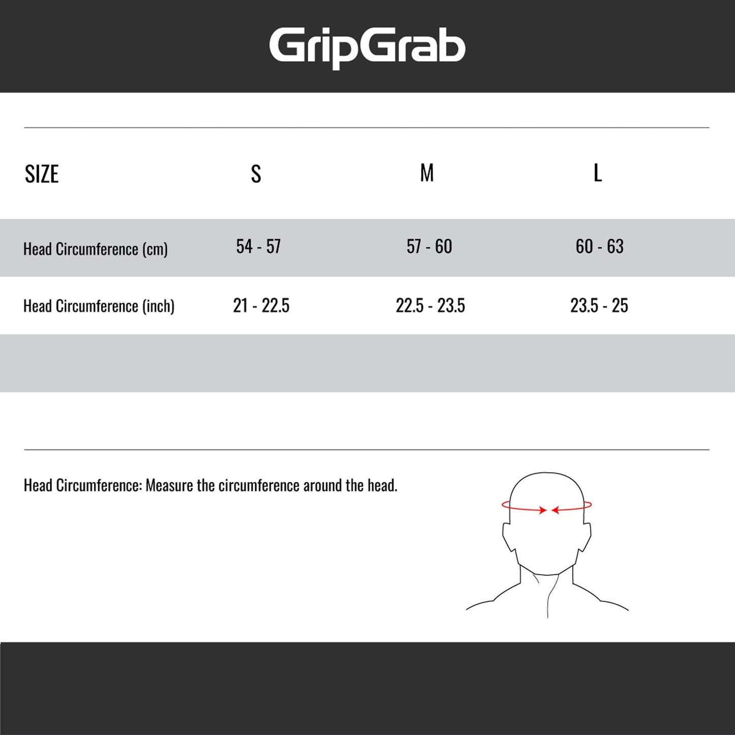 GRIPGRAB THERMO hjelmhue sort