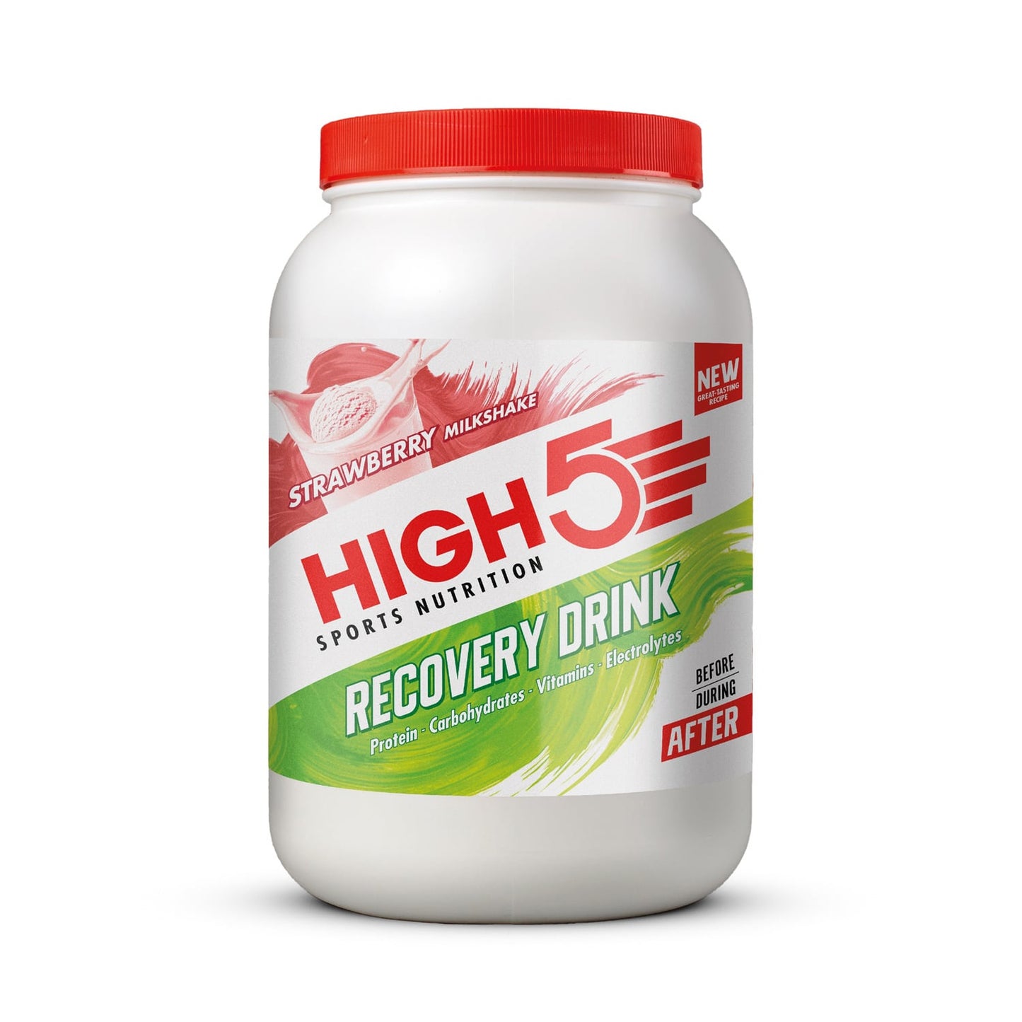 High5 RECOVERY DRINK (1,6 kg) Jordbærmilkshake