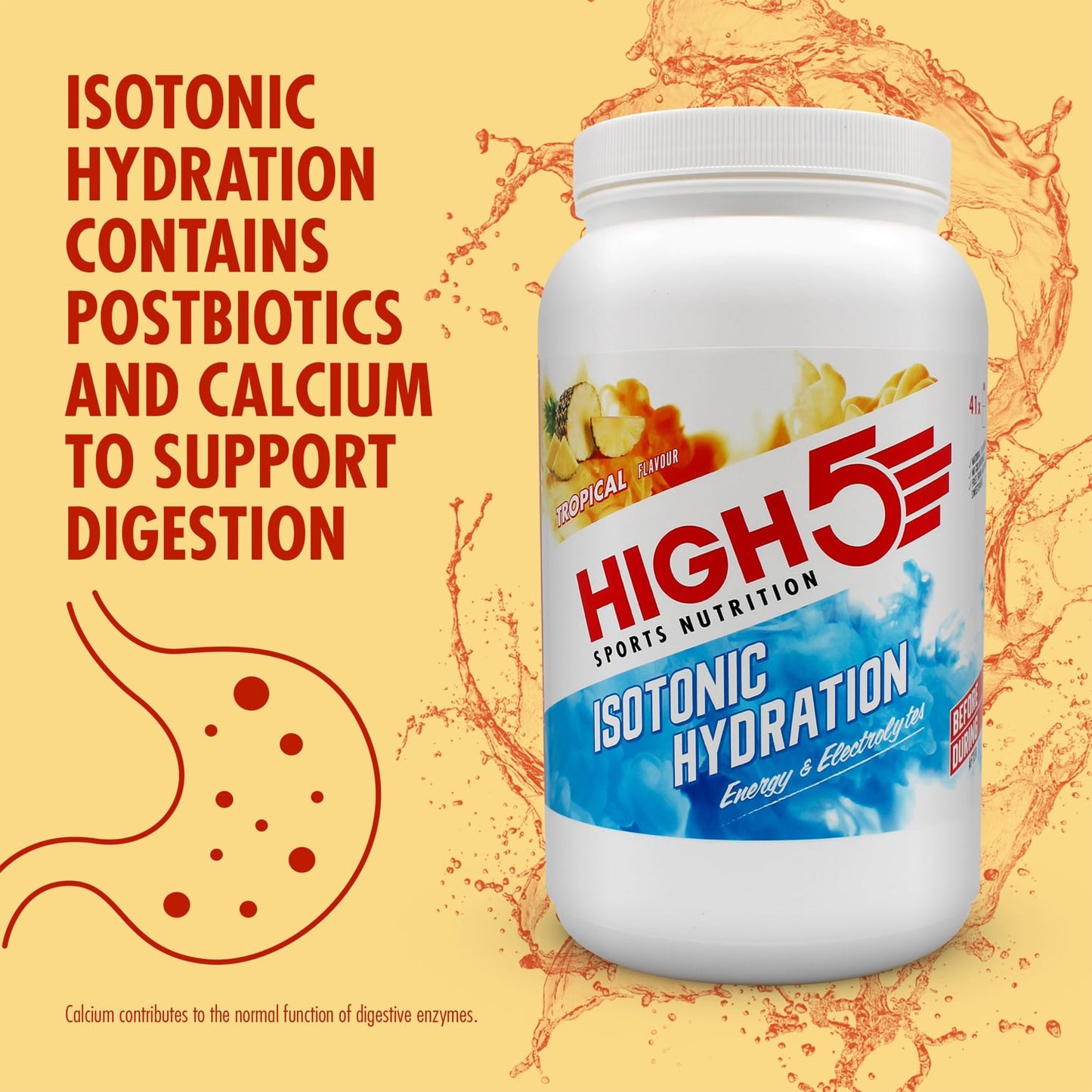 Boisson Énergétique HIGH5 ISOTONIC (1.23g) Tropical