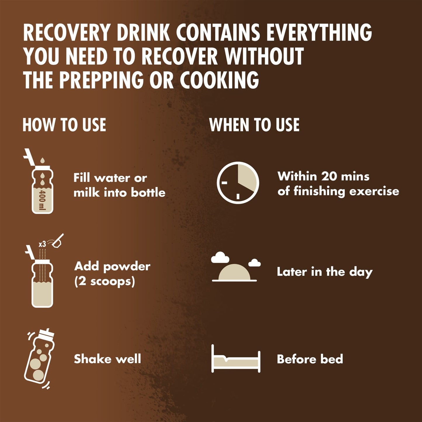 Boisson de Récupération HIGH5 PLANT-BASED RECOVERY DRINK (450g) Chocolat