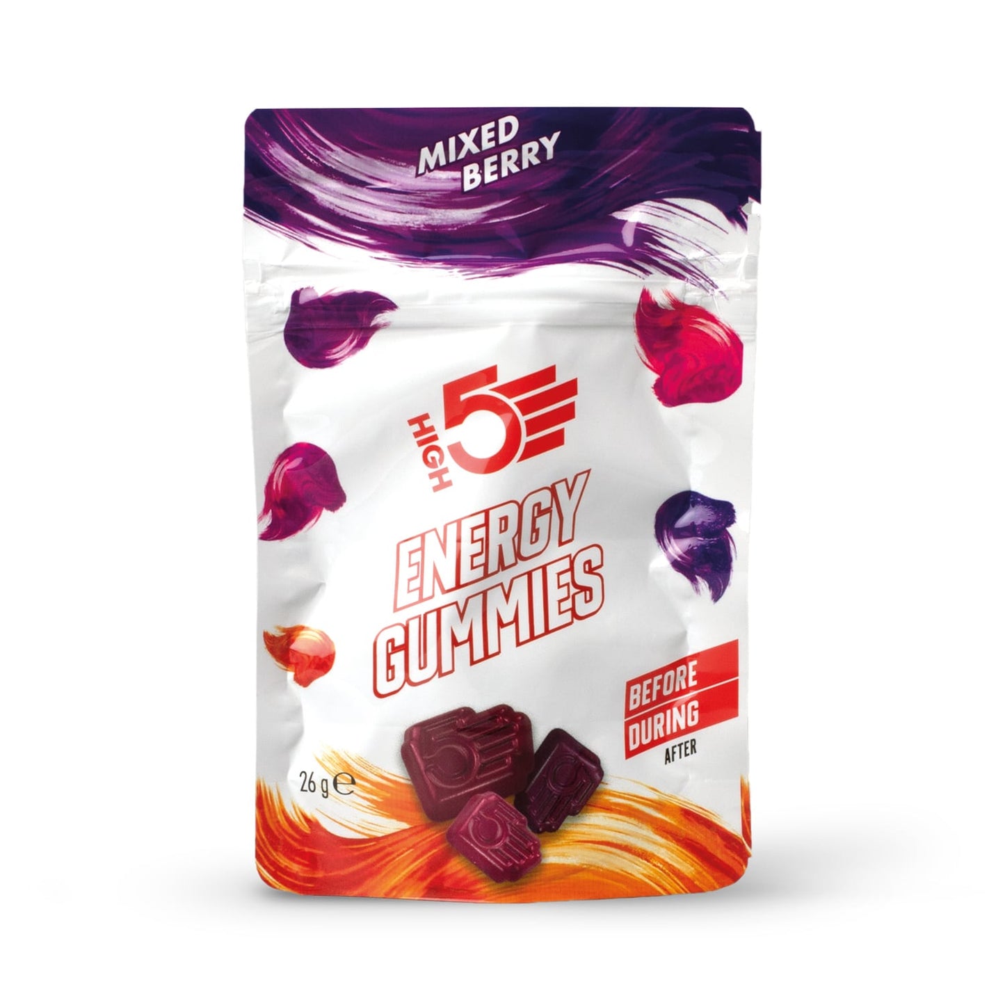 High5 TA Energy Gummies Ovoce Červená