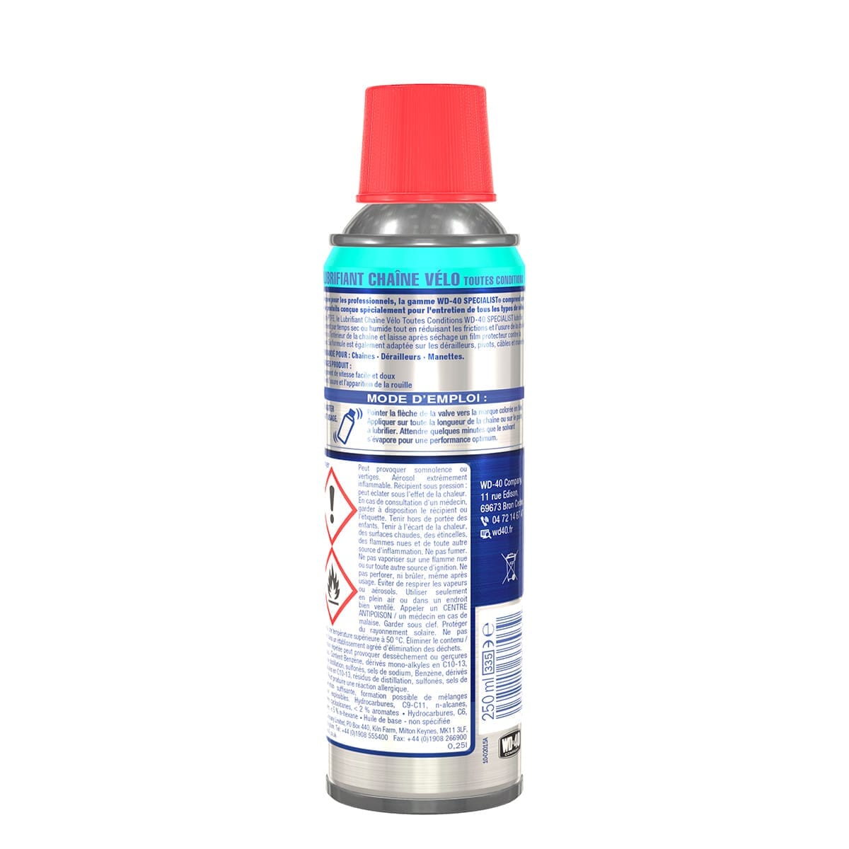 Lubrifiant Chaîne WD-40 SPECIALIST Toutes Conditions (250 ml)