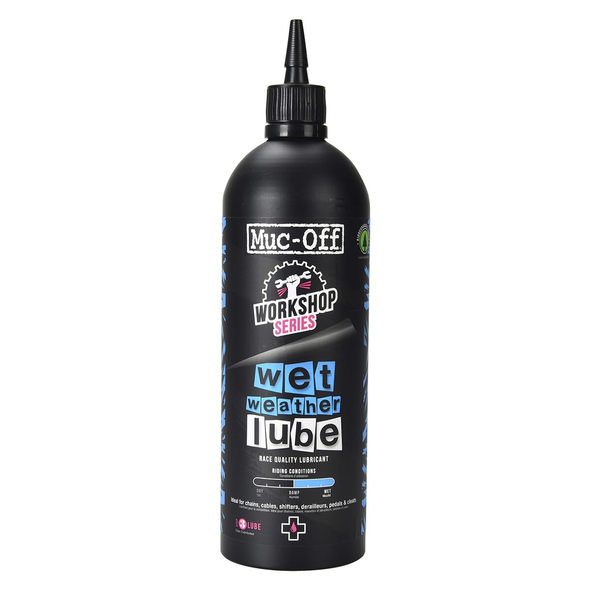 Lubrifiant MUC-OFF WET LUB - Conditions Extrêmes (1 L)