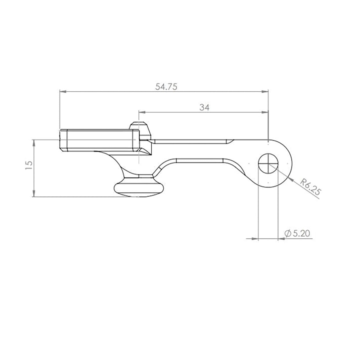 Support pour Eclairage Avant EXPOSURE LIGHTS 3 PRONG Type GoPro