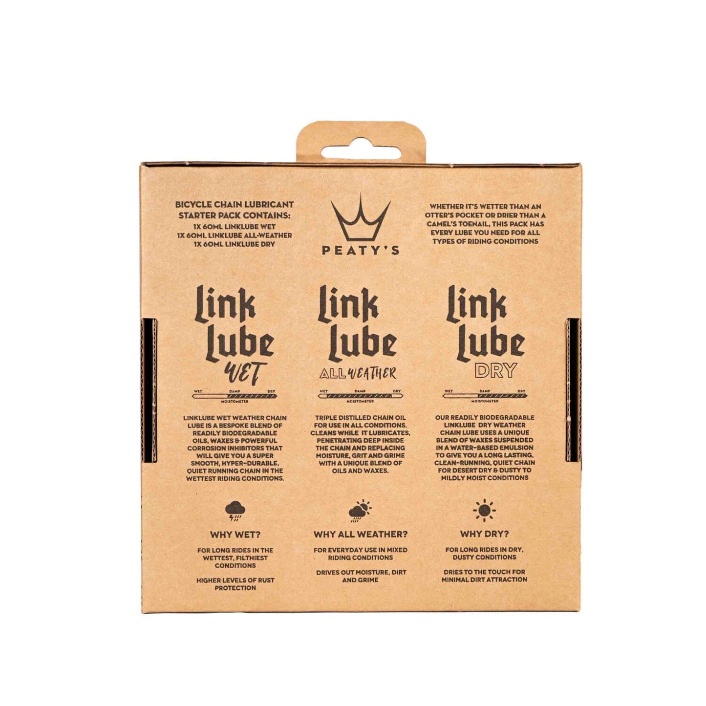 PEATY'S LINKLUBE ALL SEASONS All Conditions Lubricants Pack ( 3 x 60 ml)