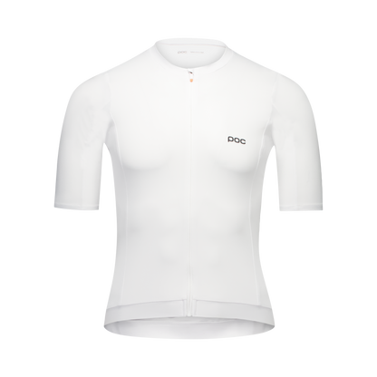 Maillot POC CADENCE Manches Courtes Blanc