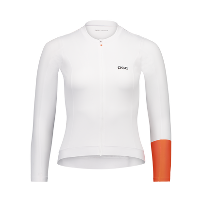 Maillot POC CADENCE Femme Manches Longues Blanc