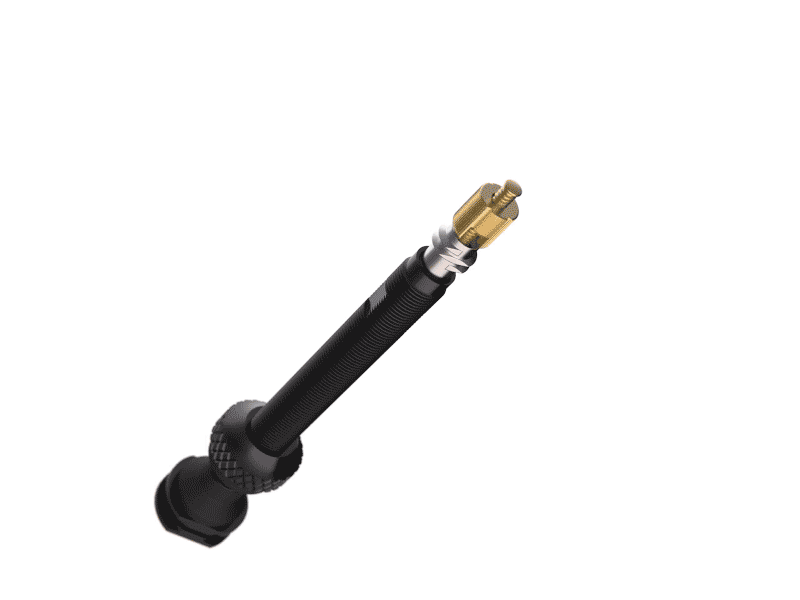 Sada 2 koncovek ventilů BBB CORE CAP s maticemi černá