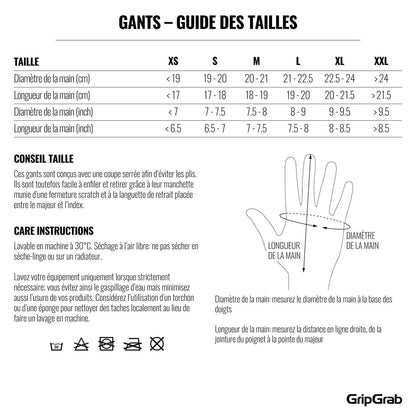 Gants Courts GRIPGRAB PRORIDE RC MAX Blanc
