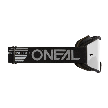 Masque O'NEAL B-10 SOLID Noir Écran Silver Mirror