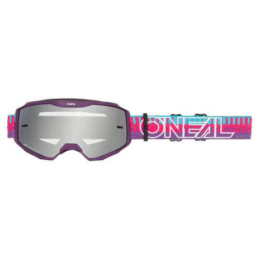O'NEAL B-10 STRIPED Mask Pink/Violet Silver Mirror Skyddsglasögon