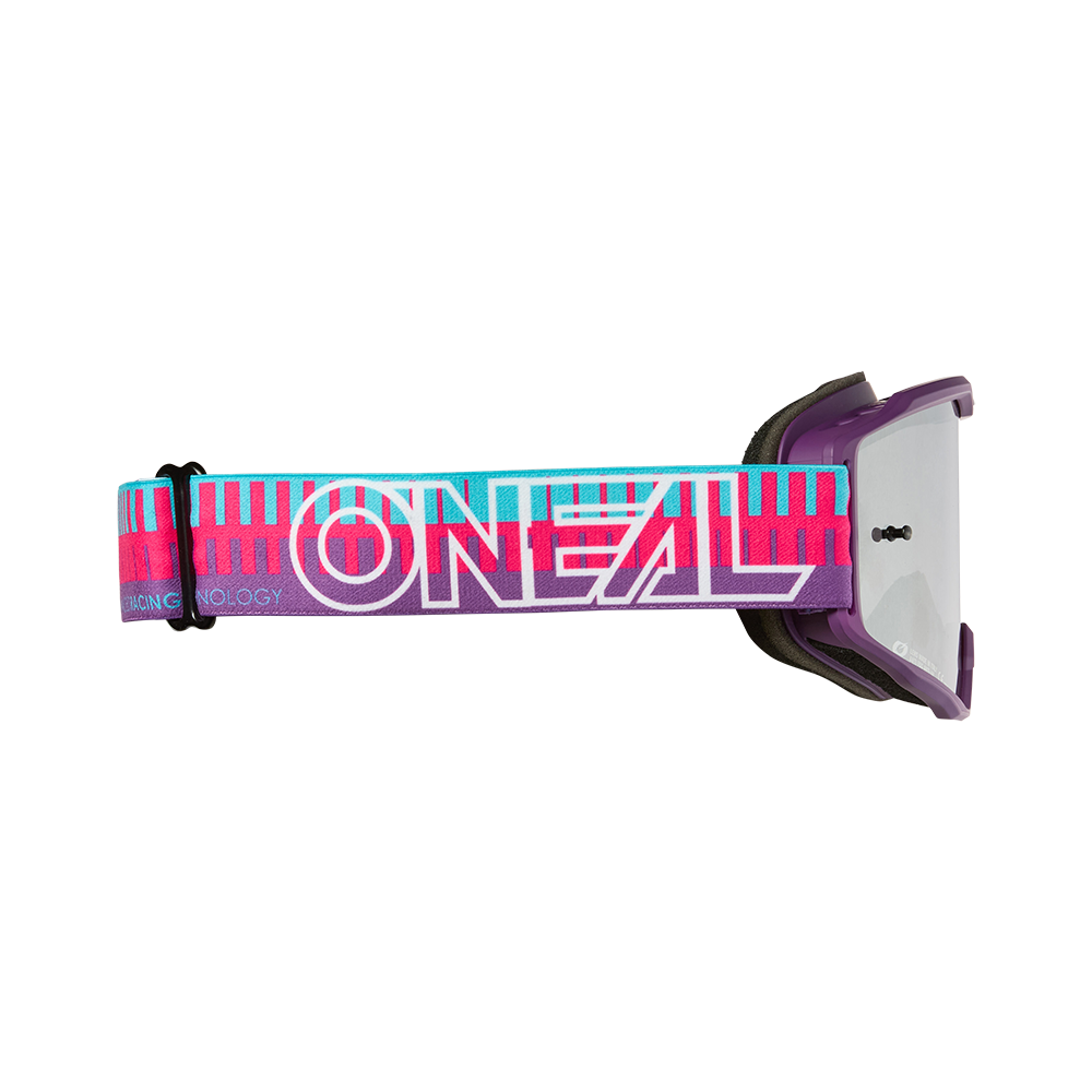 Maska O'NEAL B-10 STRIPED Pink/Violet Silver Mirror Goggle