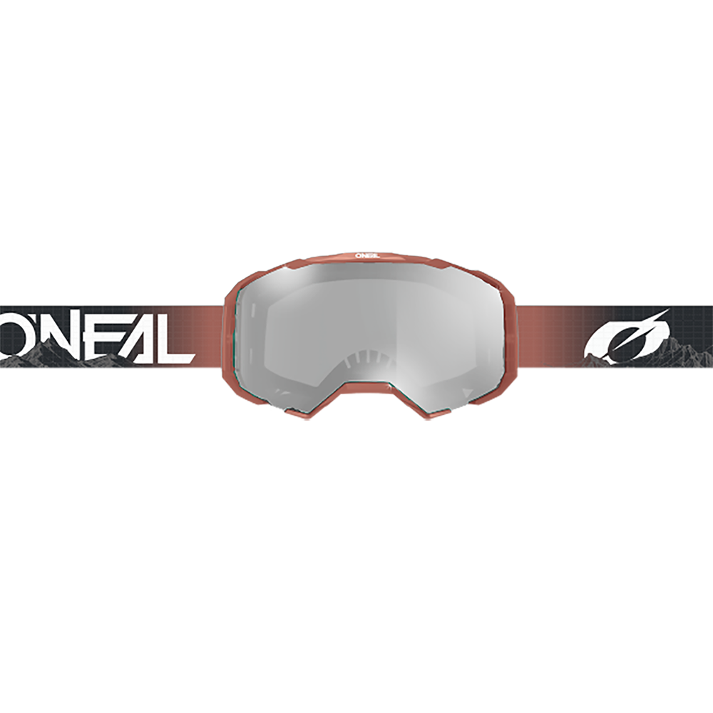 Masque O'NEAL B-22 COVERT Noir/Rouge Écran Clear