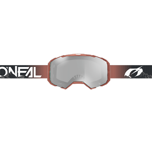 Masque O'NEAL B-22 COVERT Noir/Rouge Écran Clear