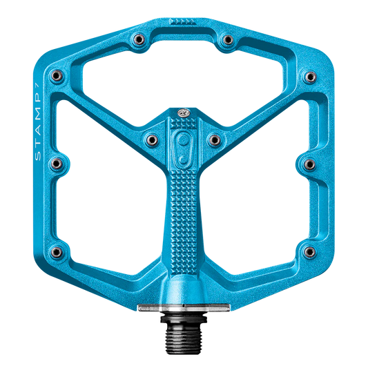 Pédales Plates CRANKBROTHERS STAMP 7 Large Bleu