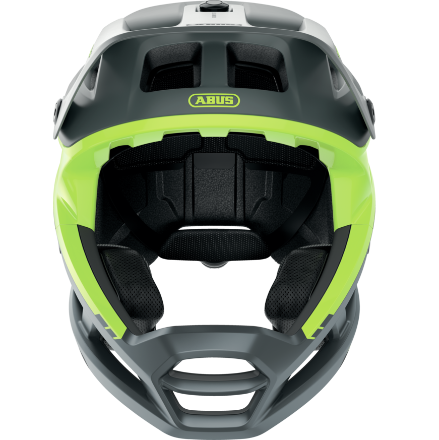 Kask MTB ABUS AIRDROP MIPS szary/żółty