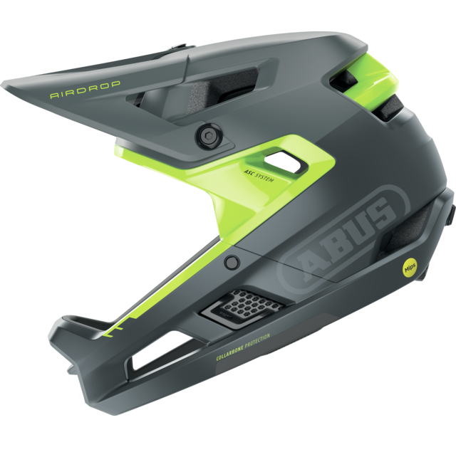 Kask MTB ABUS AIRDROP MIPS szary/żółty