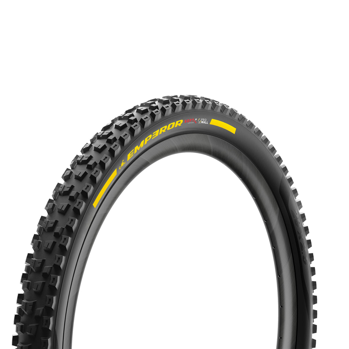 Pneu PIRELLI SCORPION EMPEROR 29x2.40 Soft ProWall Tubeless Ready Souple Noir/Jaune Team Edition