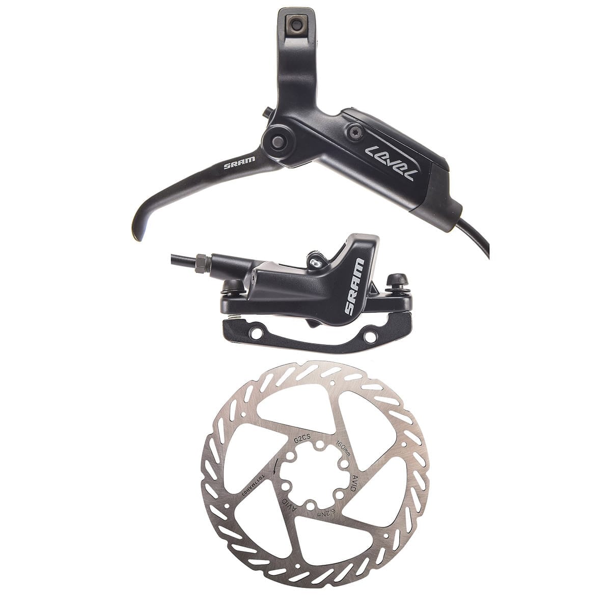 Par SRAM LEVEL Black skivbromsar