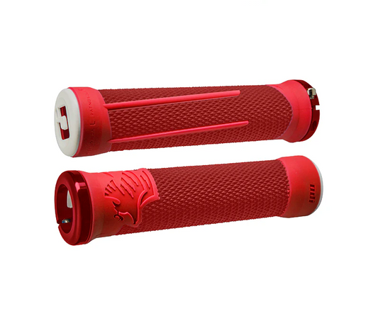 Grips ODI AARON GWIN Lock-On 135 mm Rouge